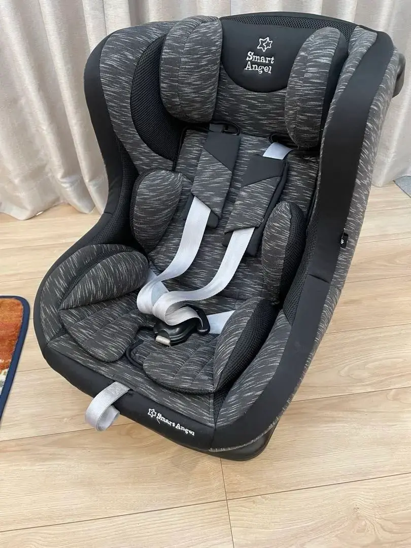 【ご希望値下げ中】Smart Angel 車用チャイルドシート 黒/グレー 美品］Smart Angel チャイルドシート 西松屋 グレー - メルカリ
