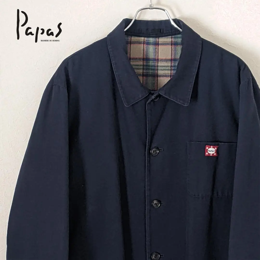 【USED】Papas レッド カバーオール　size 52 USED】Papas レッド カバーオール size 52 - メルカリ