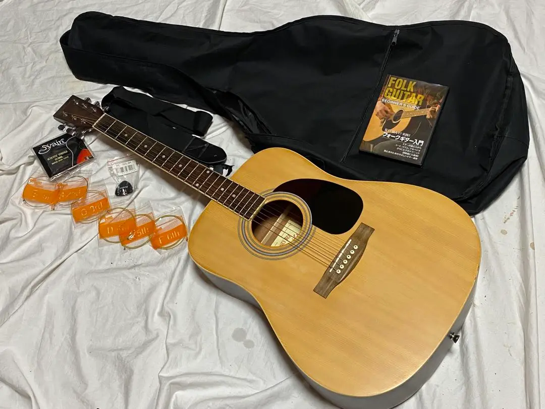 ★くまたん★美品★付属品付★HONEYBEE　W-15M N 美品 HONEY BEE W-15M N のアコースティックギター ハードケース