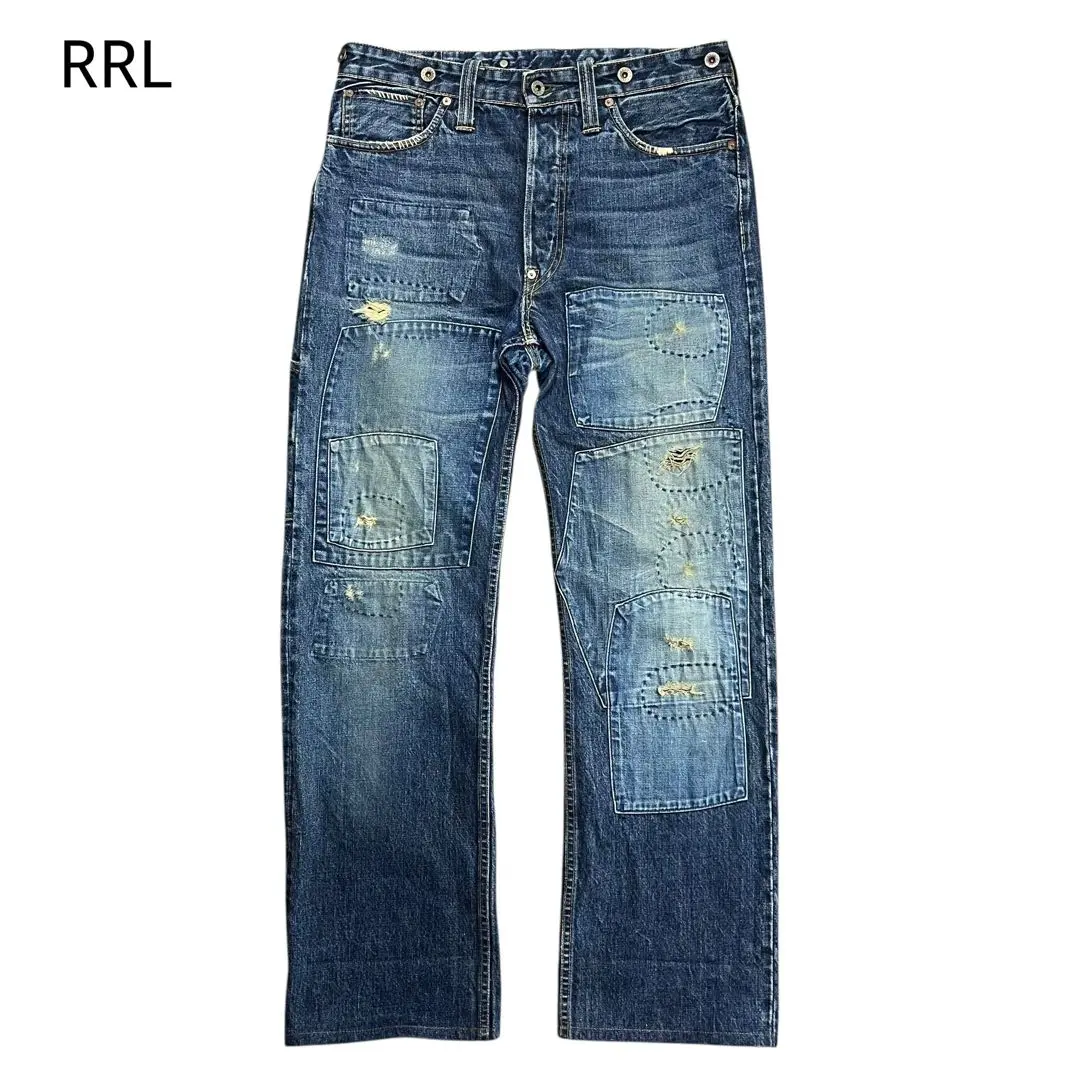 名品 RRL ストライプトラウザー デップ ボルチモア　黒シャン RRL等の通販サイト【RHYTHM】 RRL(ダブルアールエル) STRIPE