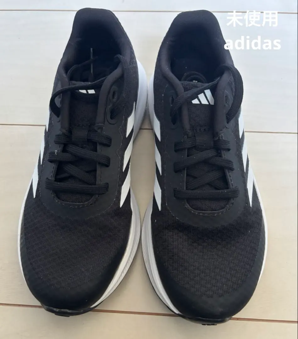 Thumbnail of Final price reduction! [Anonymous Delivery] Unused for outings, Adidas shoes, black, 19cm