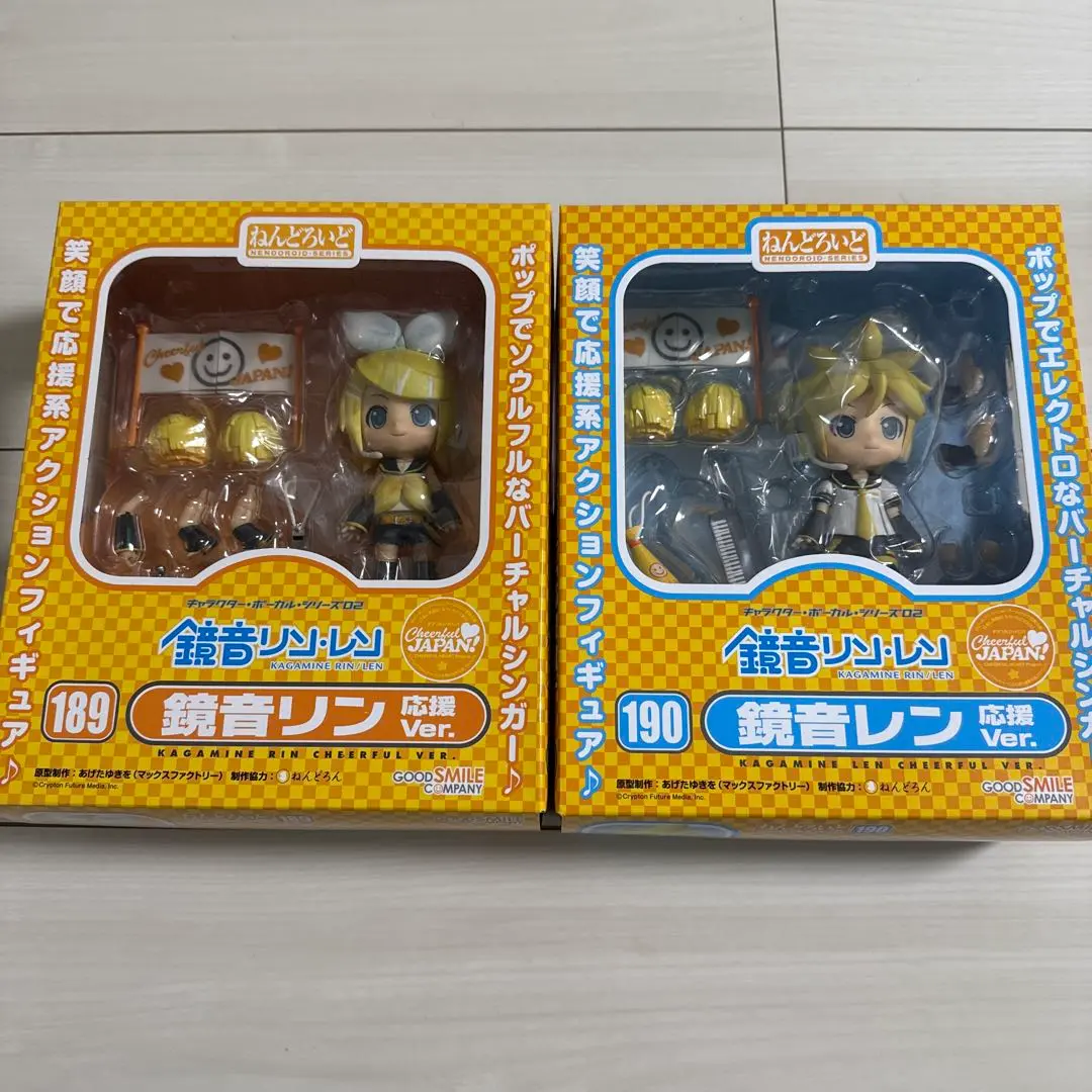 ねんどろいど　鏡音リン鏡音レン　応援Ver. 189 190 ねんどろいど 鏡音リン 応援Ver.