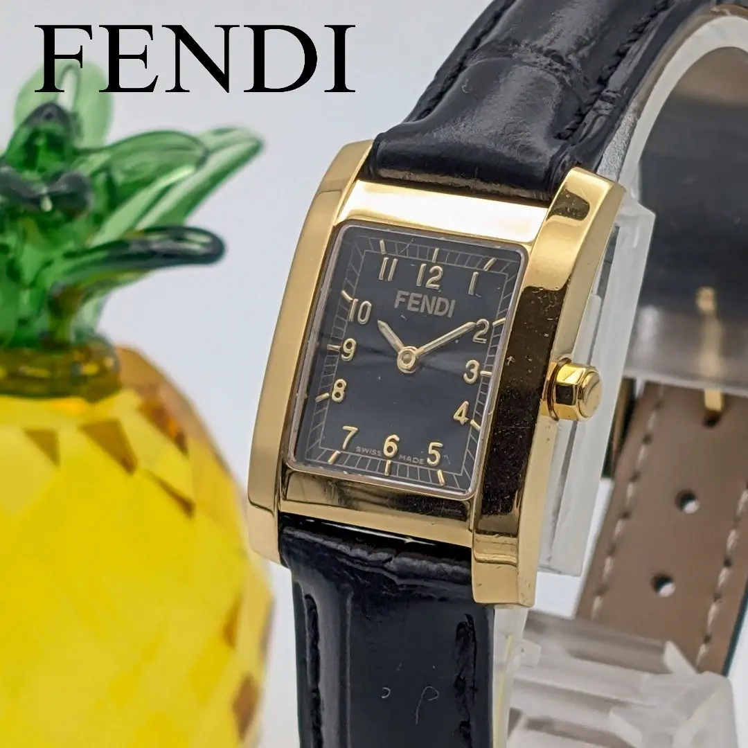 FENDI フェンディ 720L ズッカ柄 希少 文字盤はブラック 腕時計 楽天市場】フェンディ 750L ズッカ柄 腕時計 OH済 ステンレス