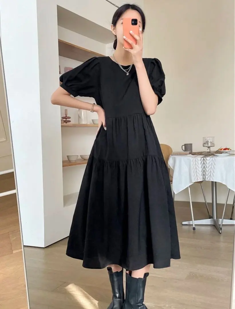 Thumbnail of SHEIN dress, Uniqlo, knee-length
