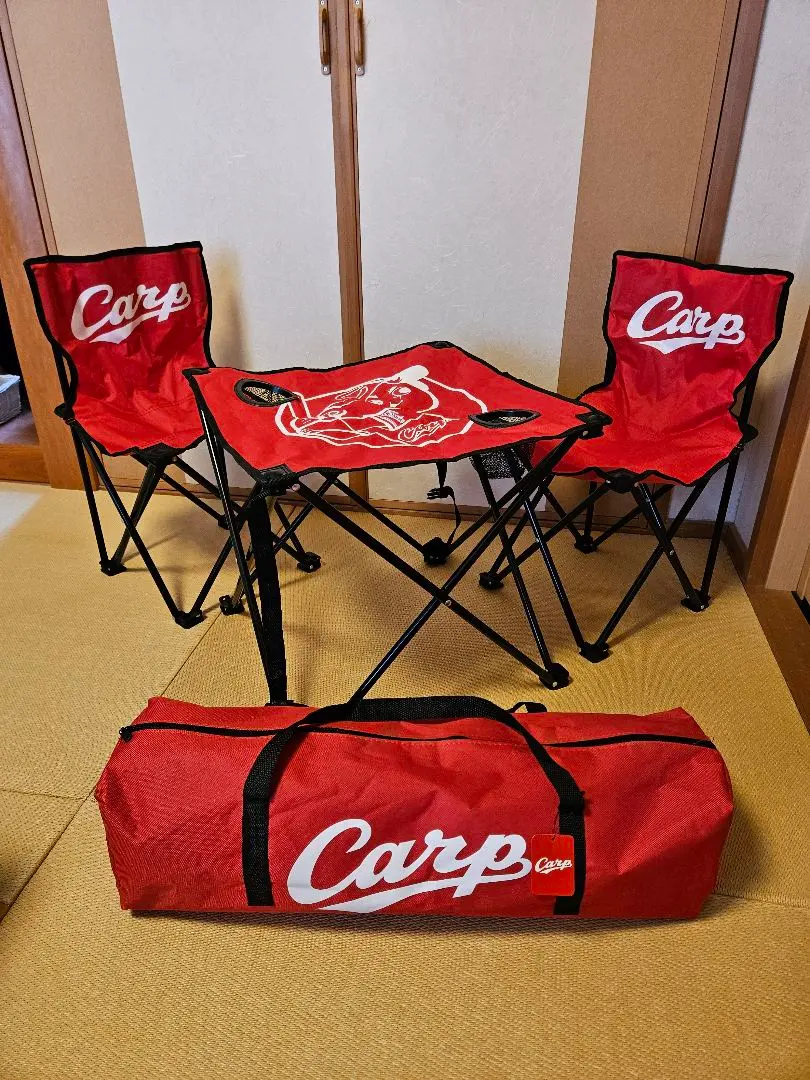 【数量限定品】CARP 2018 チェアー&amp;テーブルセット 　 限定グッズ　 広 数量限定品】CARP 2018 チェアー&テーブルセット 限定グッズ 広