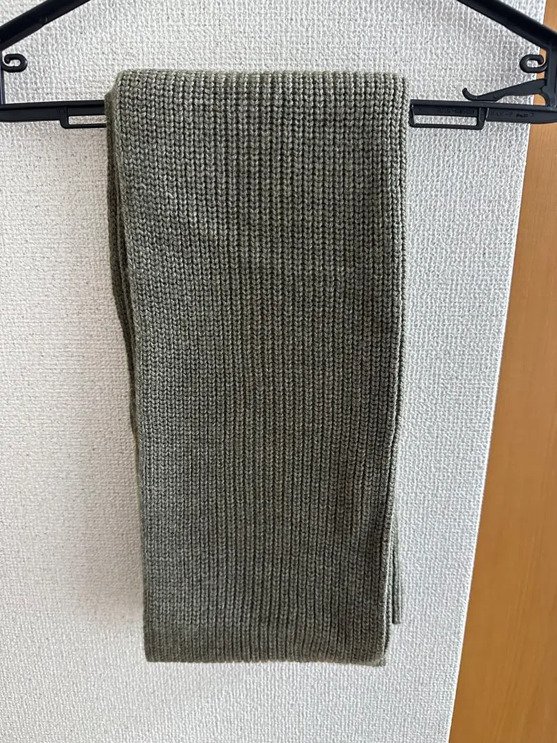 Thumbnail of UNIQLO U Knit Muffler, Olive Green