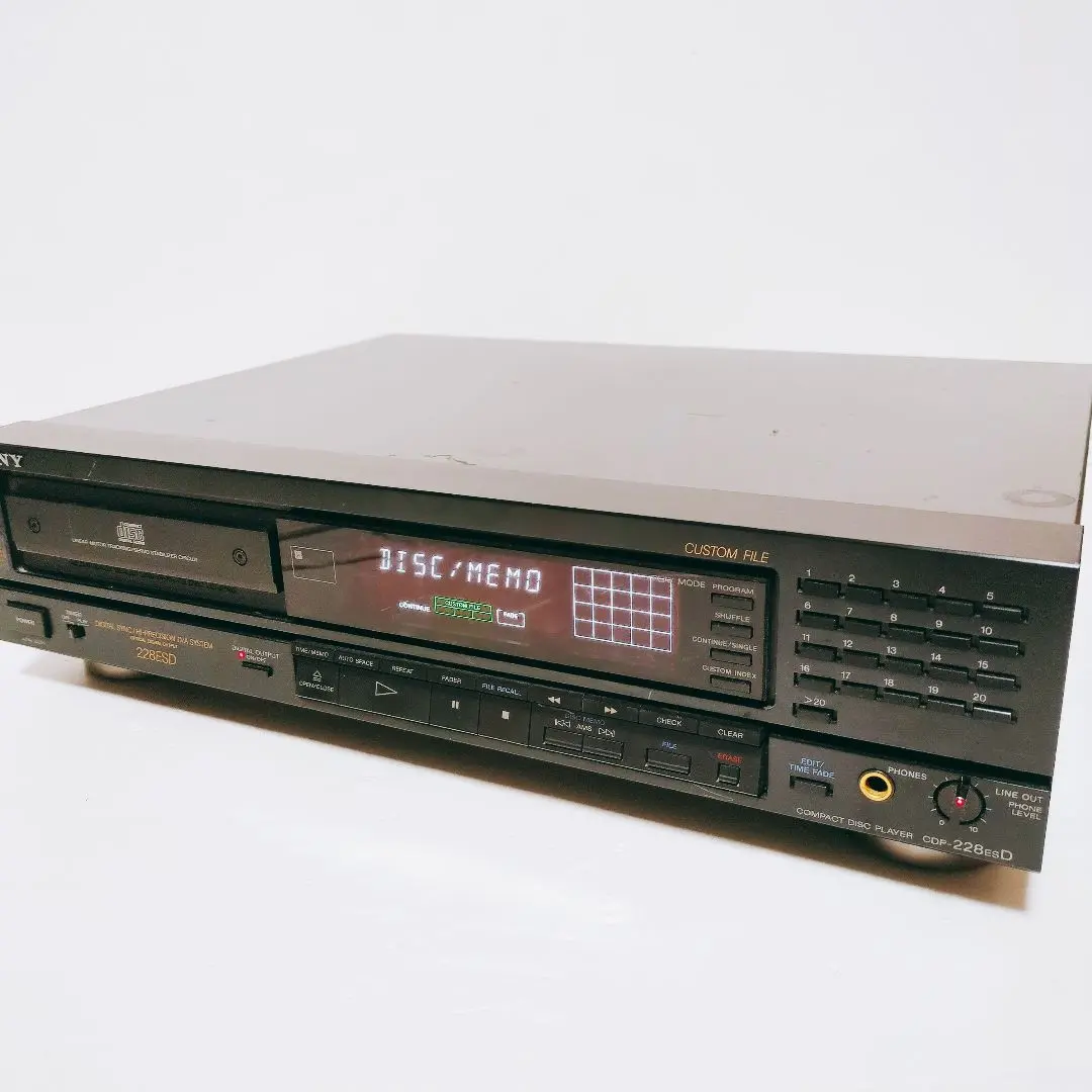 美品 SONY ソニー CDプレーヤー CDP-228ESD RM-D570 Yahoo!オークション -「cdp-228esd」の落札相場・落札価格