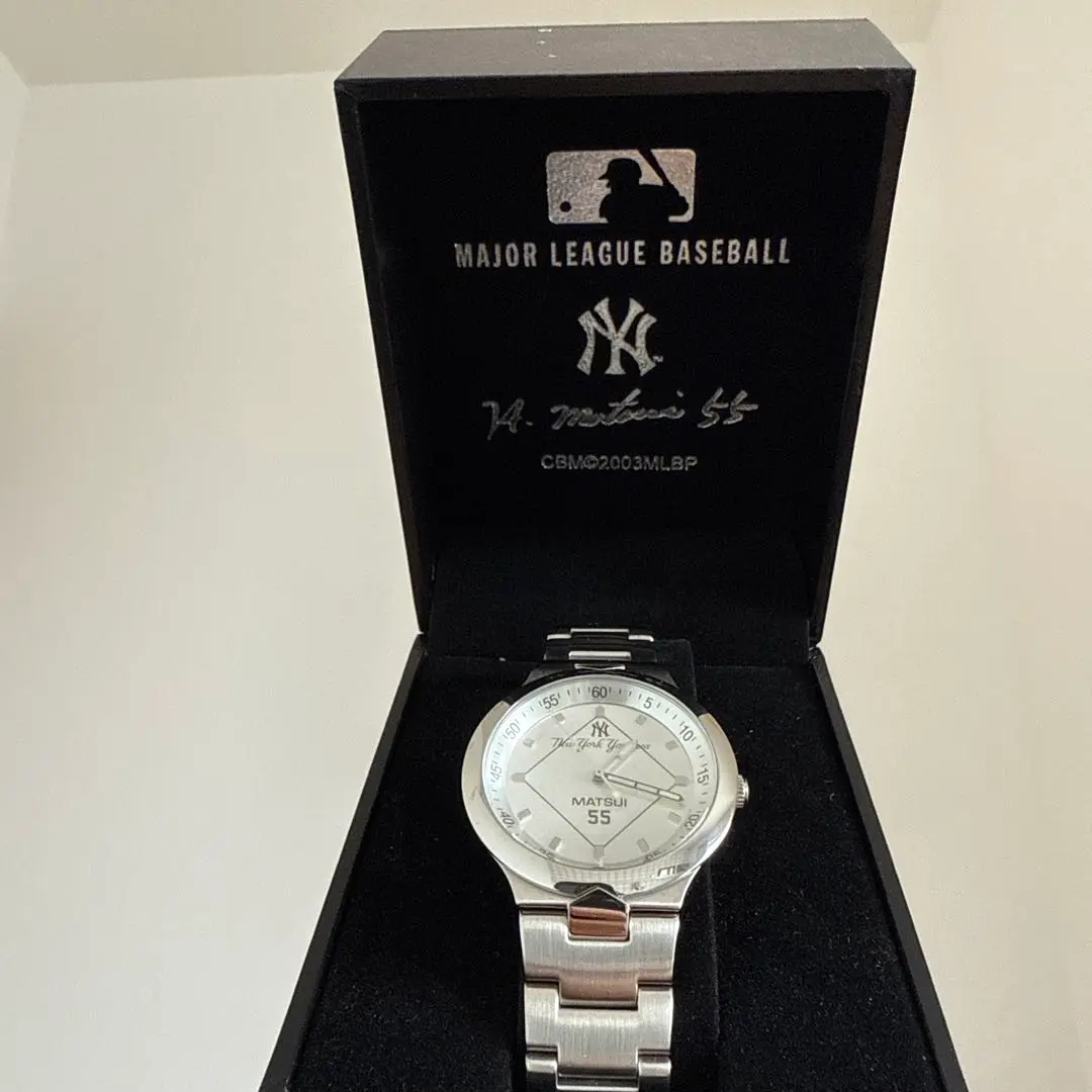 CITIZEN - 【値下げ】松井ウォッチ　NEW YORK YANKEES 松井秀喜 2004本限定 ニューヨークヤンキース 腕時計 シルバー色
