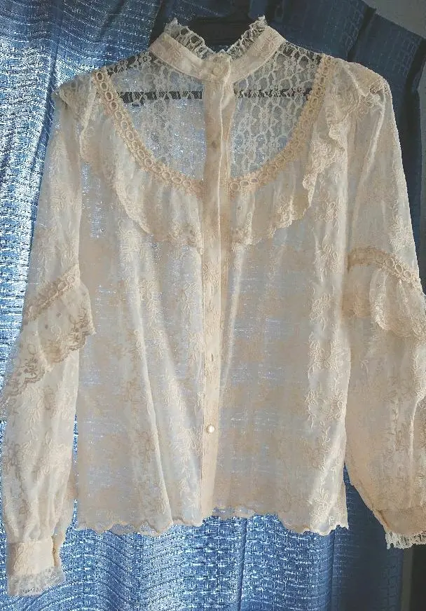 【Rosee de Rose】花卉蕾絲上衣 的縮圖