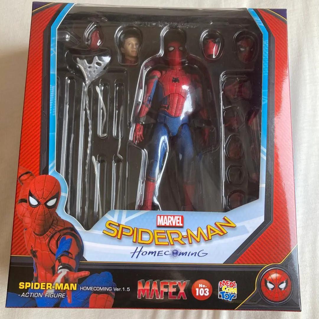 フィギュア　MAFEX SPIDER-MAN(HOMECOMMING Ver.1.5) 「スパイダーマン ホームカミング」 アクションフィギュア Amazon.co.jp: MAFEX マフェックス SPIDER-MAN (HOMECOMING Ver