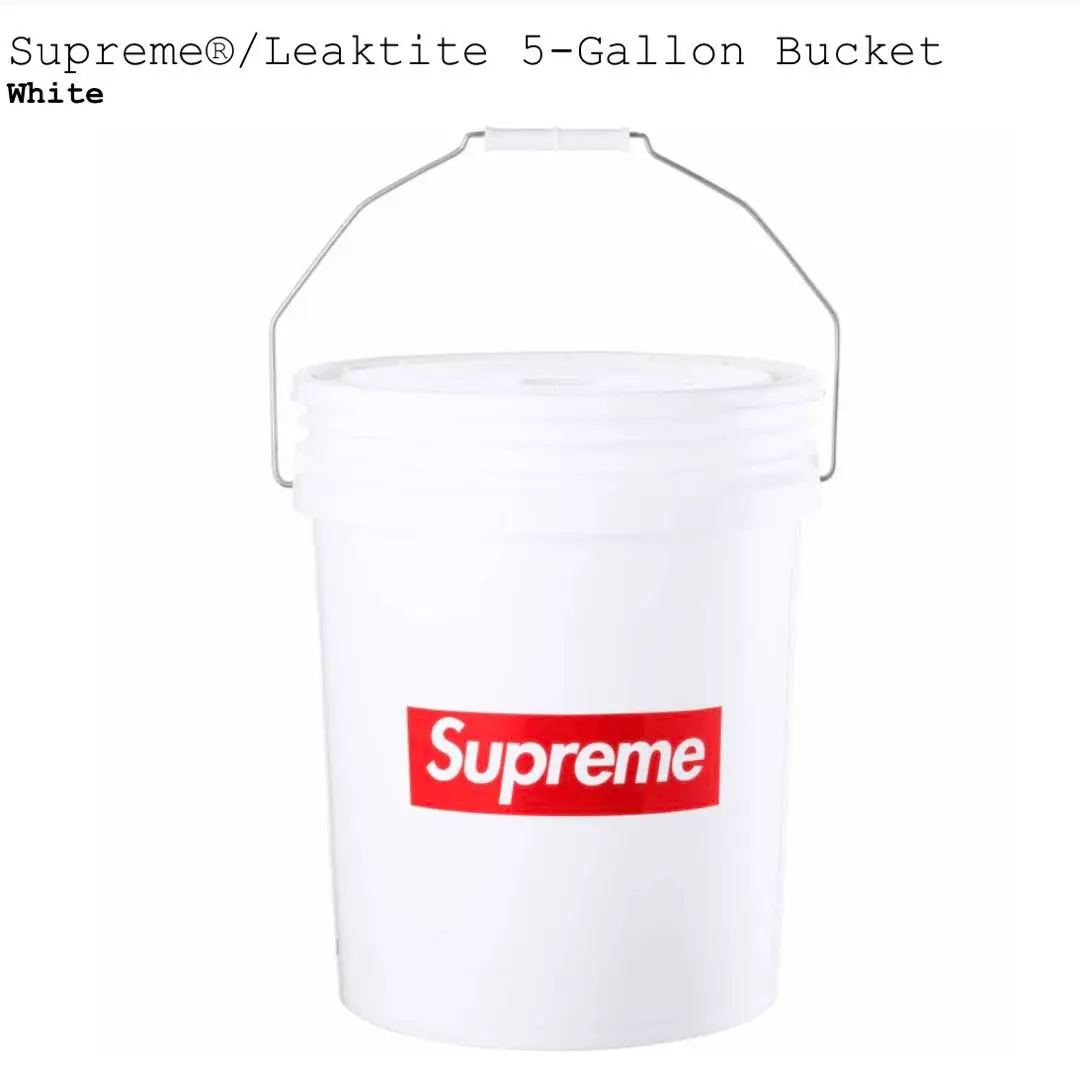 12/29で値上げSupreme LEAKTITE 5-Gallon バケツ 12/29で値上げSupreme LEAKTITE 5-Gallon バケツ