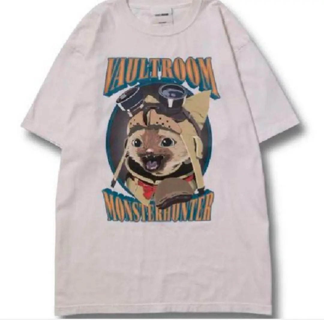 vaultroom×モンスターハンター　AIROU TEE charcoal L vaultroom × MONSTER HUNTER – VAULTROOM