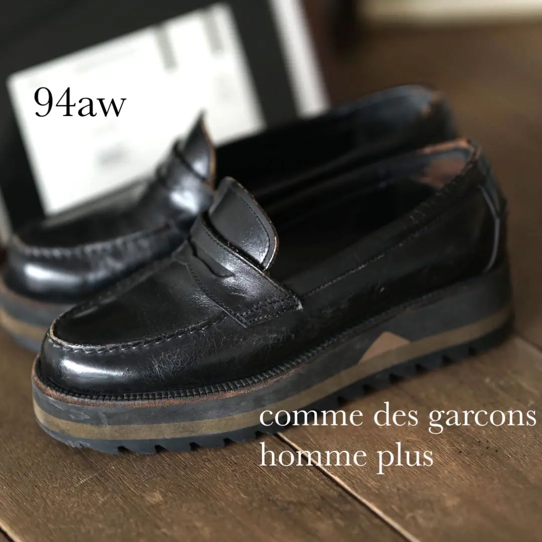 COMMEdesGARCONS HOMME PLUS【26.0】ローファー 黒 COMMEdesGARCONS HOMME PLUS【26.0】ローファー 黒 - メルカリ