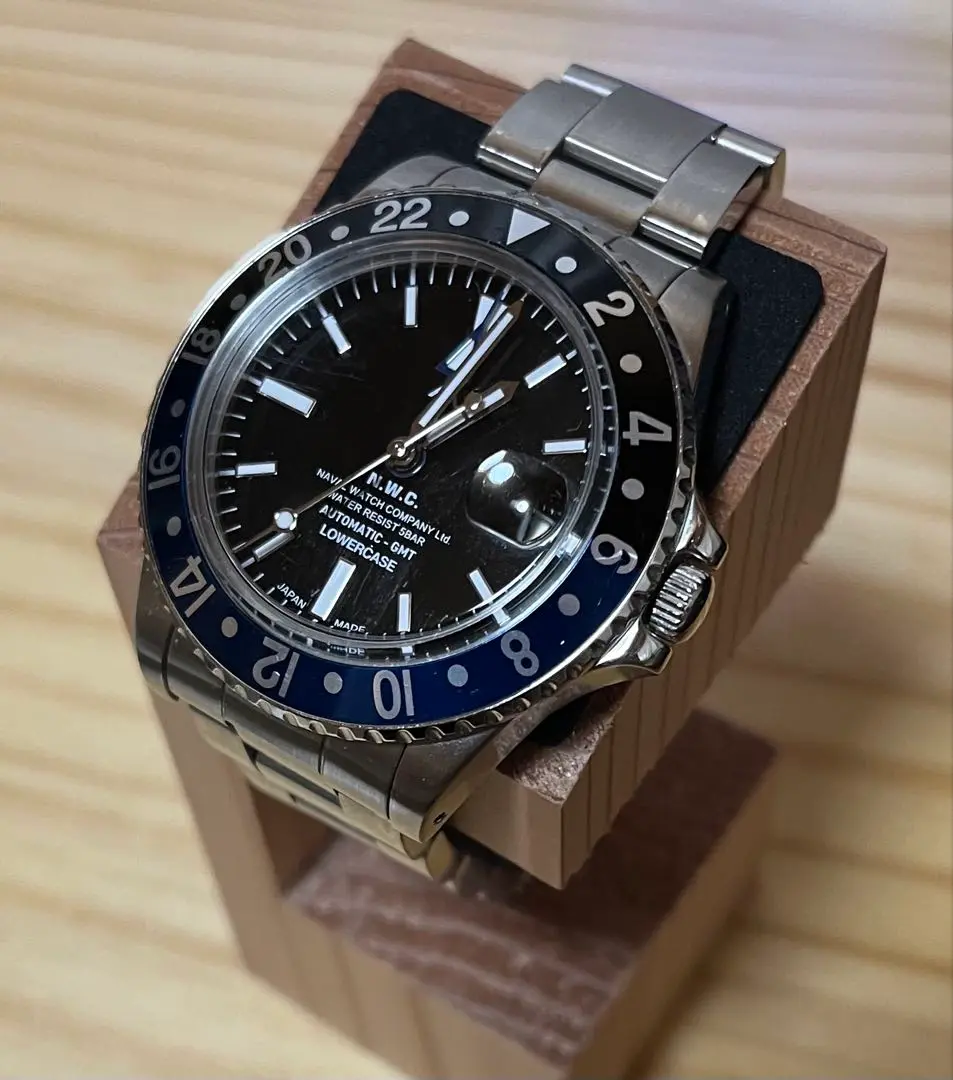 NAVAL N.W.C. 自動巻き腕時計 ブラックダイヤル N.W.C NAVAL WATCH COMPANY ナバル・ウォッチ・カンパニー 自動