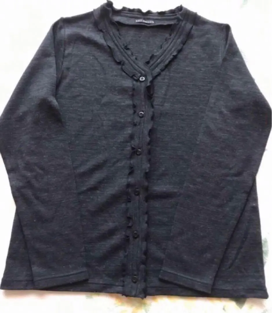 BELLE MAISON 深灰色 開襟外套 寬鬆尺寸 孕婦裝 的縮圖