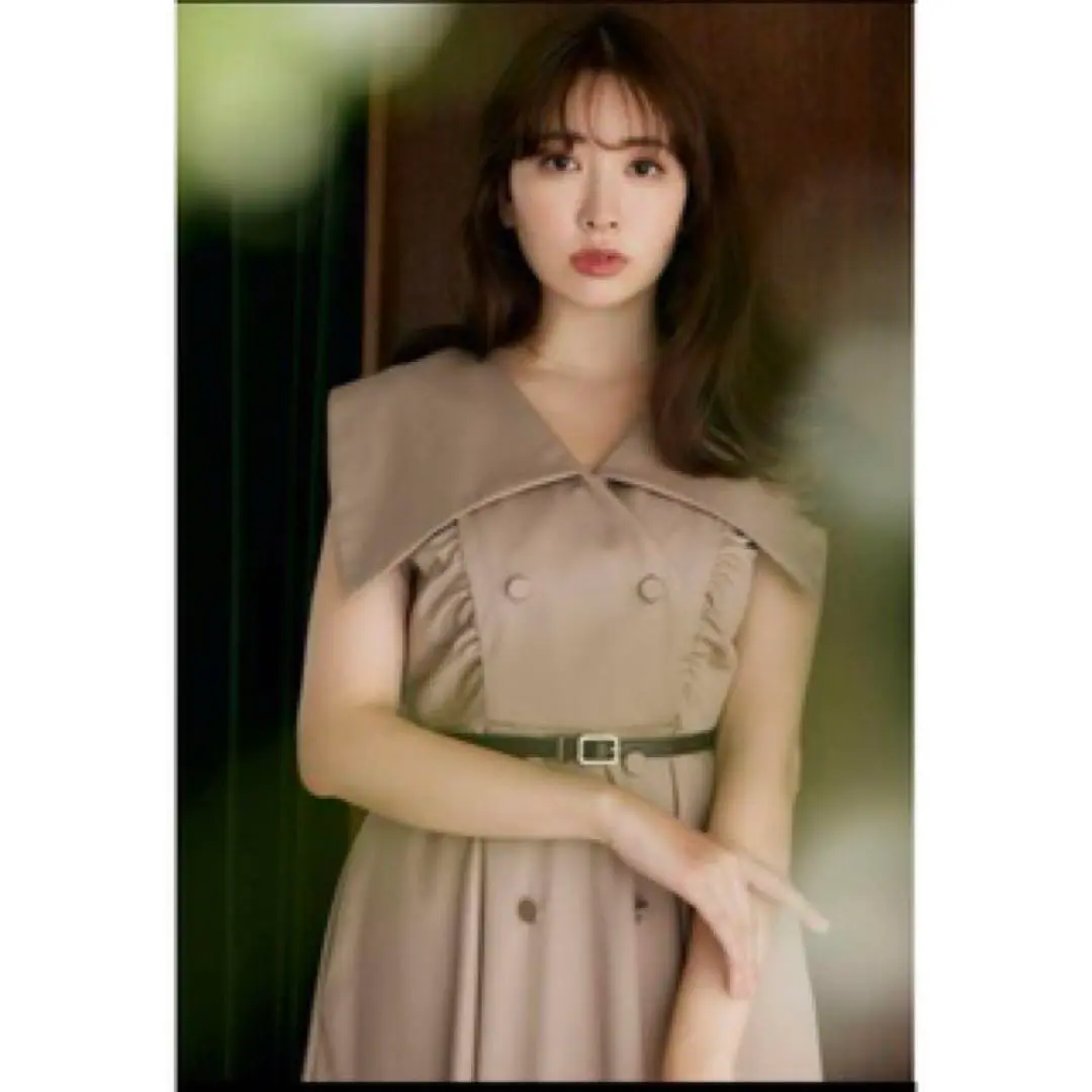 ワンピース herlipto Vincennes Belted BigCollarDress herlipto 【7月23日(日)19時発売新作】 Vincennes Belted Big