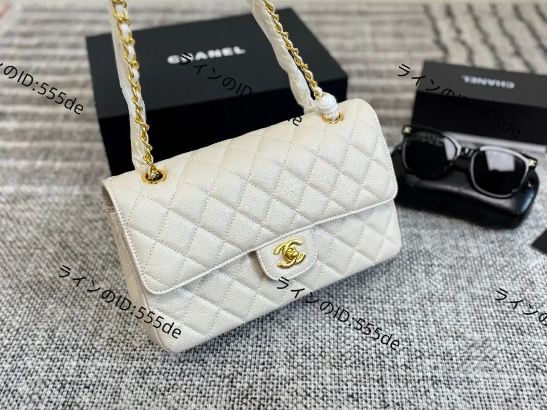 Thumbnail of CHANEL CF Quilted Shoulder Bag, White