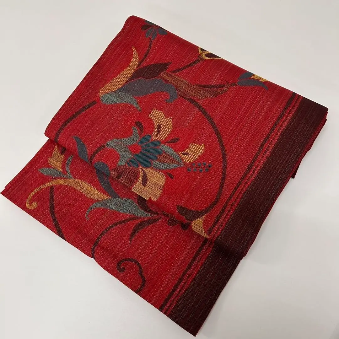 Thumbnail of Share-bukuro obi (decorative bag obi) Floral arabesque Beautiful pattern Silk AO-4519