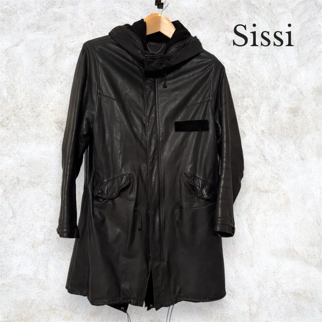 定価20万 sisii シシ レザー フィッシュテール モッズコート 定価20万 sisii シシ レザー フィッシュテール モッズコート