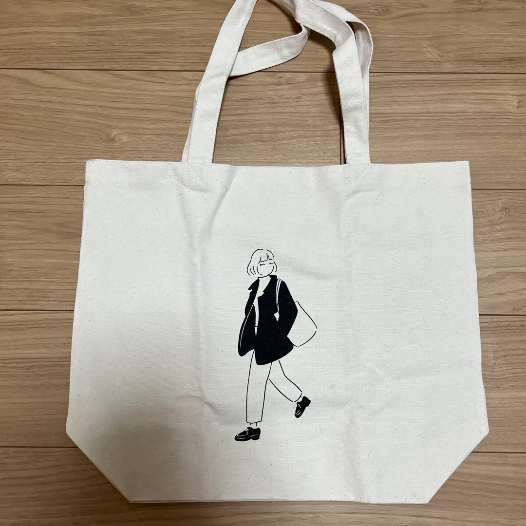 Thumbnail of Canvas tote bag with illustration