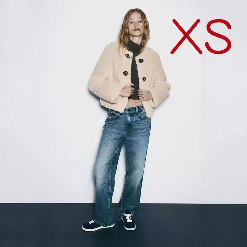 ZARA フェイクボアジャケット　ロブスタークラスプ ZARA フェイクボアジャケット ロブスタークラスプ