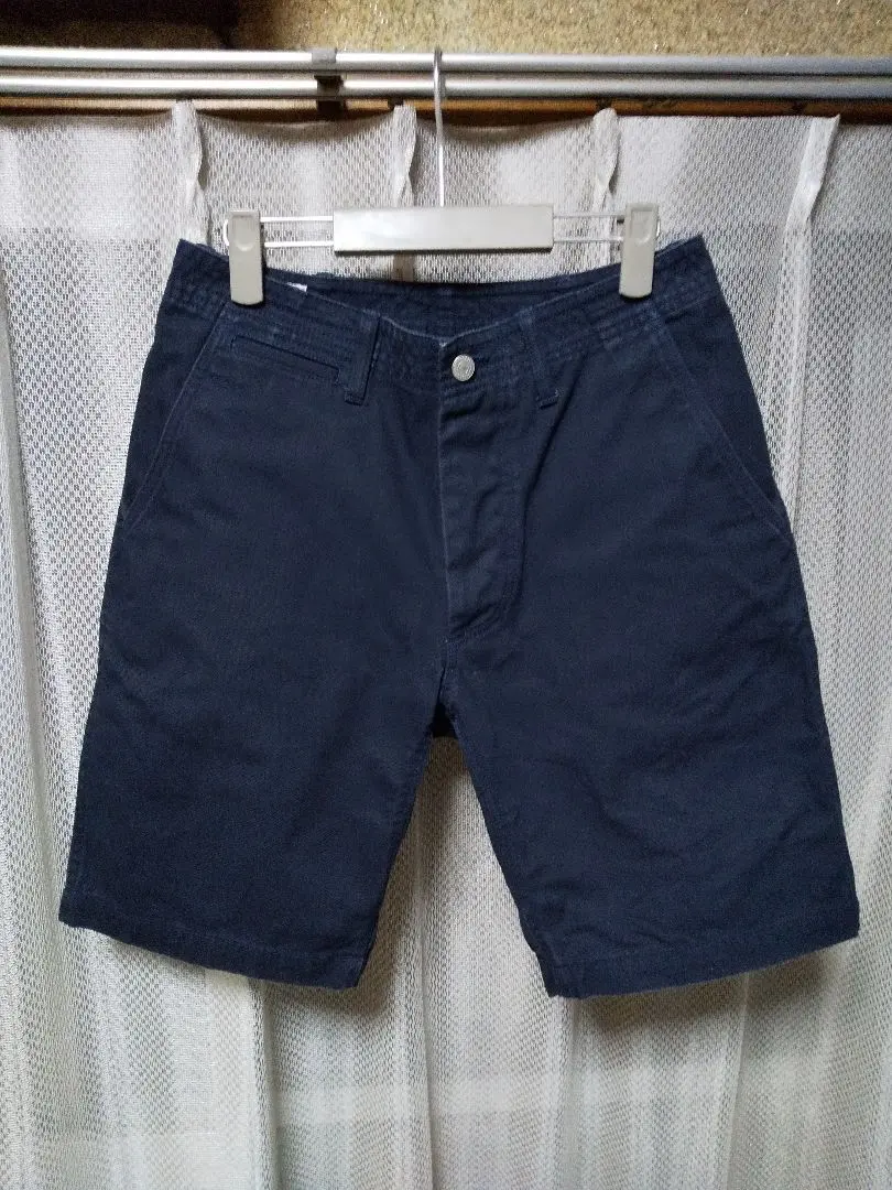 Thumbnail of Early Sassafras Thick Chino Shorts S Navy Fall Leaf