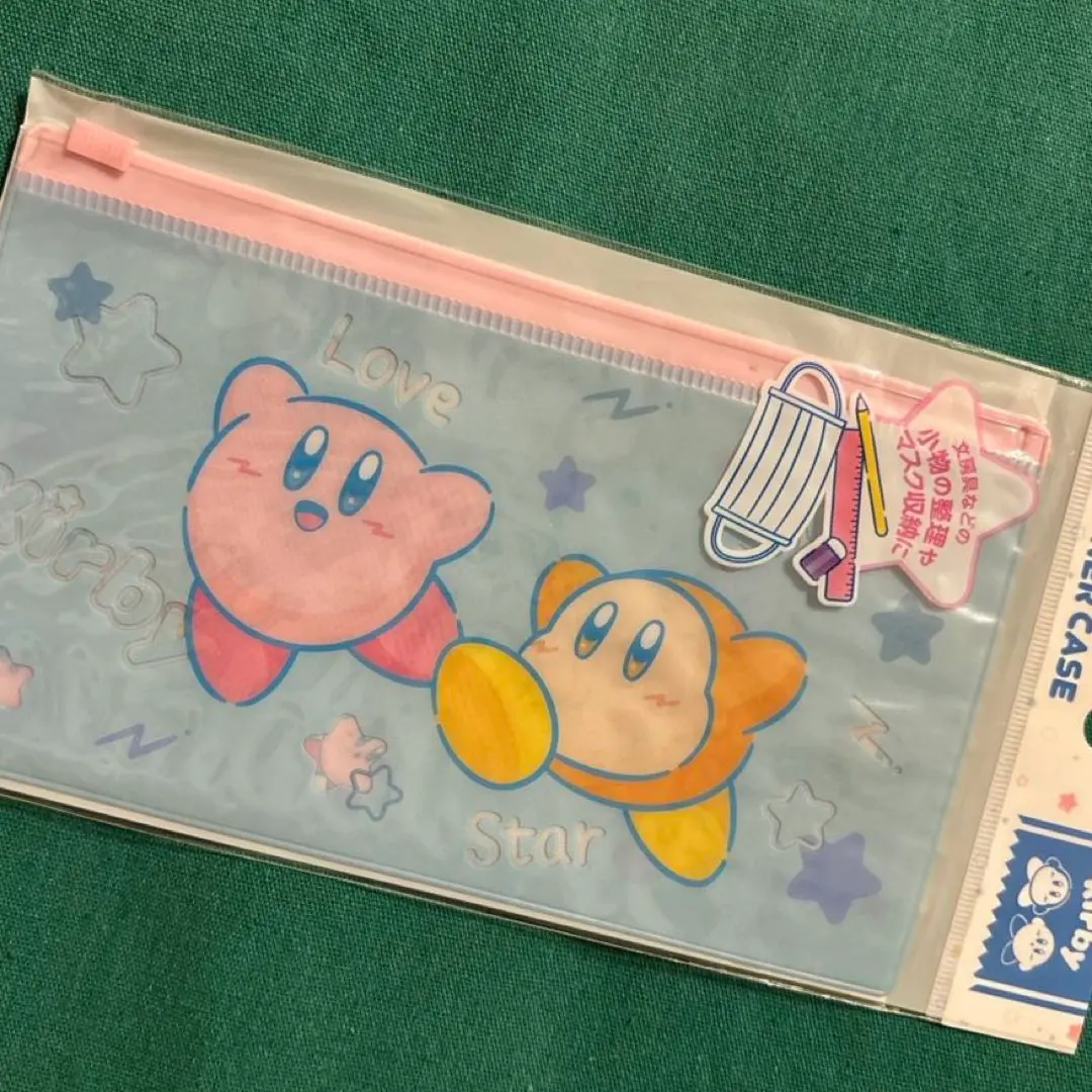 Thumbnail of Kirby Star Fabric Case Blue Kirby Pouch Card Pen Case