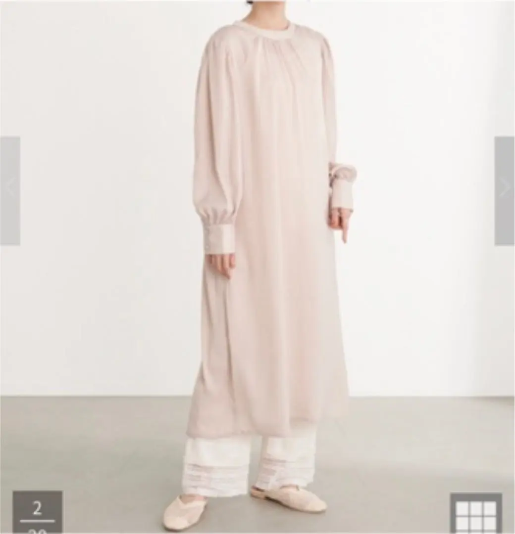 Thumbnail of Back Ribbon Satin Gown Dress