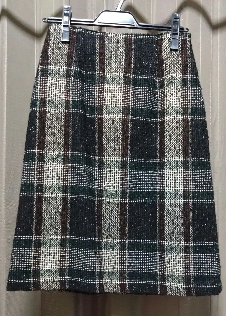 羅吉維夫 格紋窄裙 的縮圖