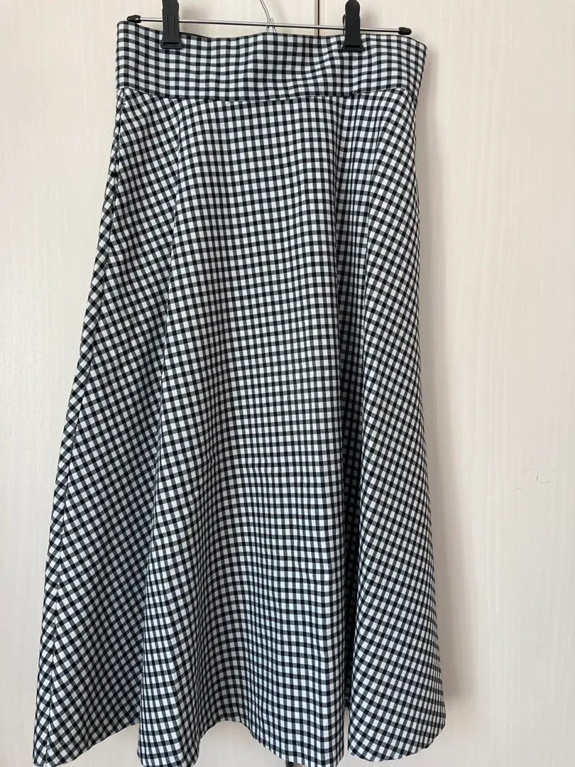 Thumbnail of Checkered Flare Long Skirt