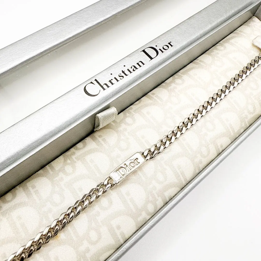 Dior ディオール シルバー ブレスレット 箱付き 楽天市場】Christian Dior ブレスレット（カラーシルバー