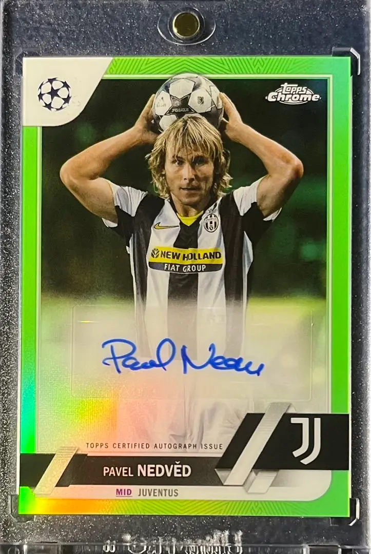 Topps Chrome NEDVED ネドベド 直筆サイン ゴールド 50シリ 2024-25 Topps Chrome UEFA Pavel Nedved #CA-PN Gold Lava Auto
