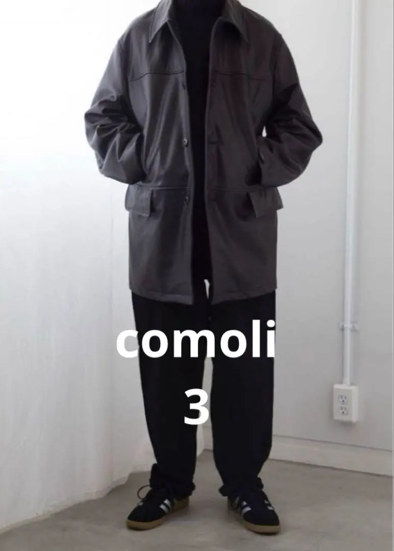 COMOLI ラムレザーコートブラック美品❗️ COMOLI / コモリ | ラムレザー コート - Black | 通販 - 正規