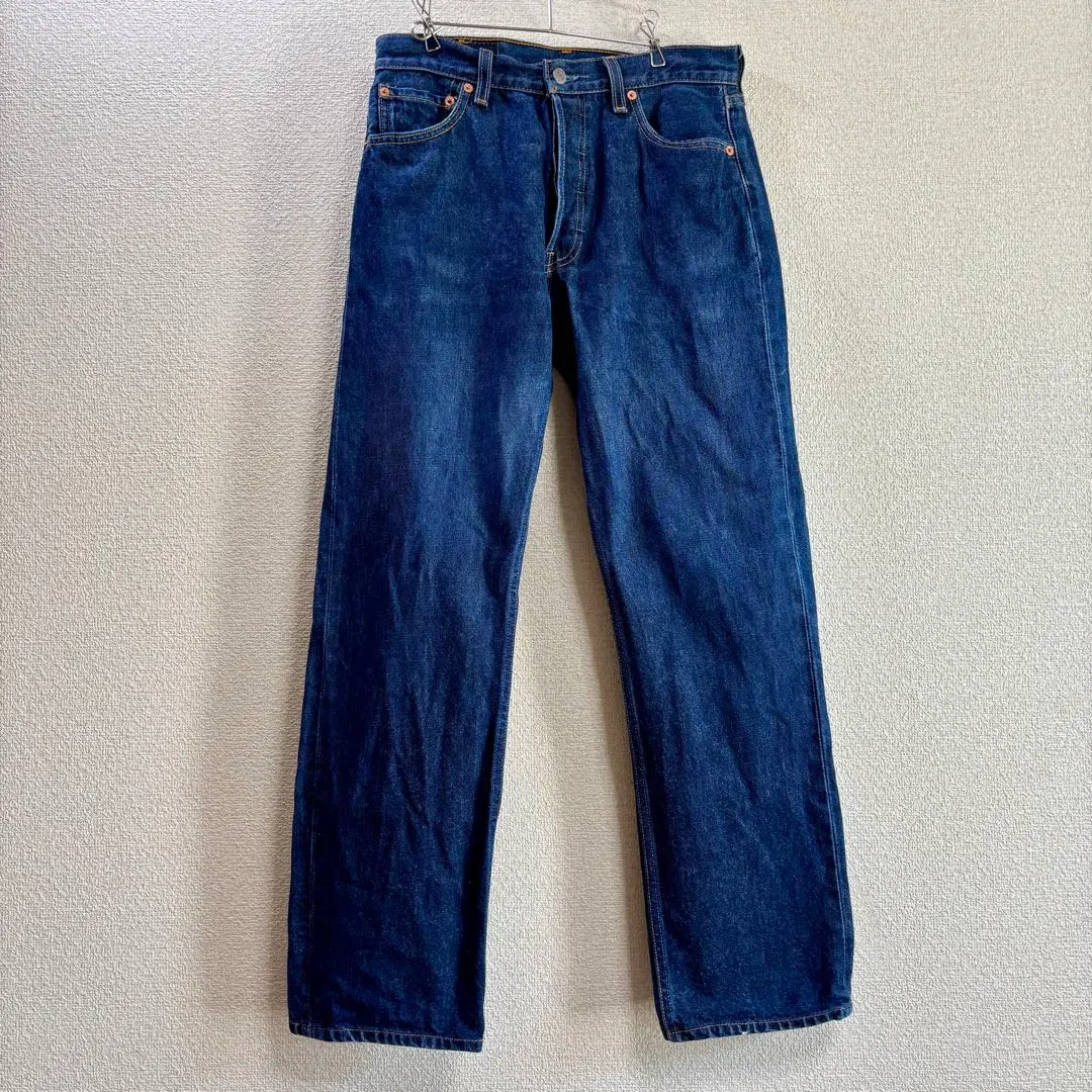 Thumbnail of Dark navy Levi's 501, made in the USA, final model. Actual size W31 L29.5