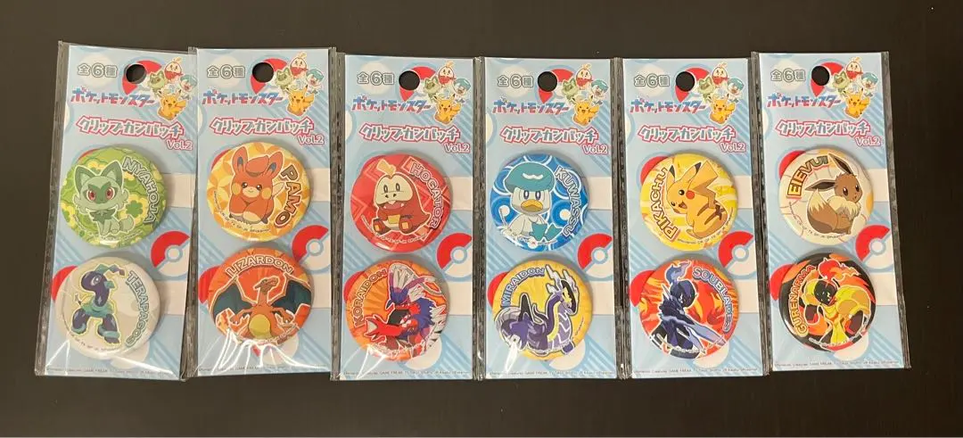 Thumbnail of [New] Pokemon Clip Badge Complete Set of 6 Types