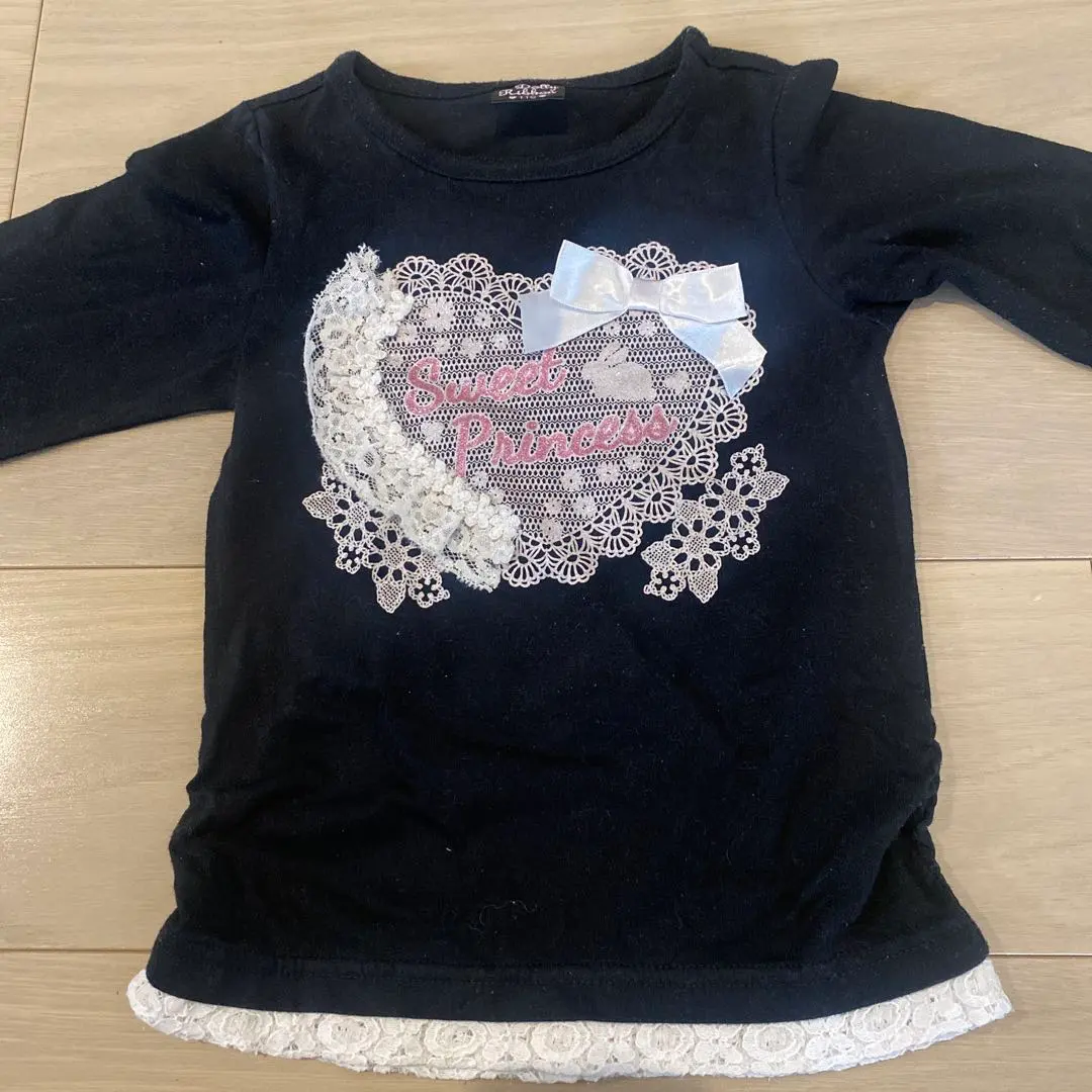 Thumbnail of Dolly Ribbon, Black, Long Sleeve, Heart, Lace, Ribbon, 110cm