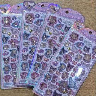 Thumbnail of Hologram Cat & Butterfly Stickers - Set of 4 Sheets
