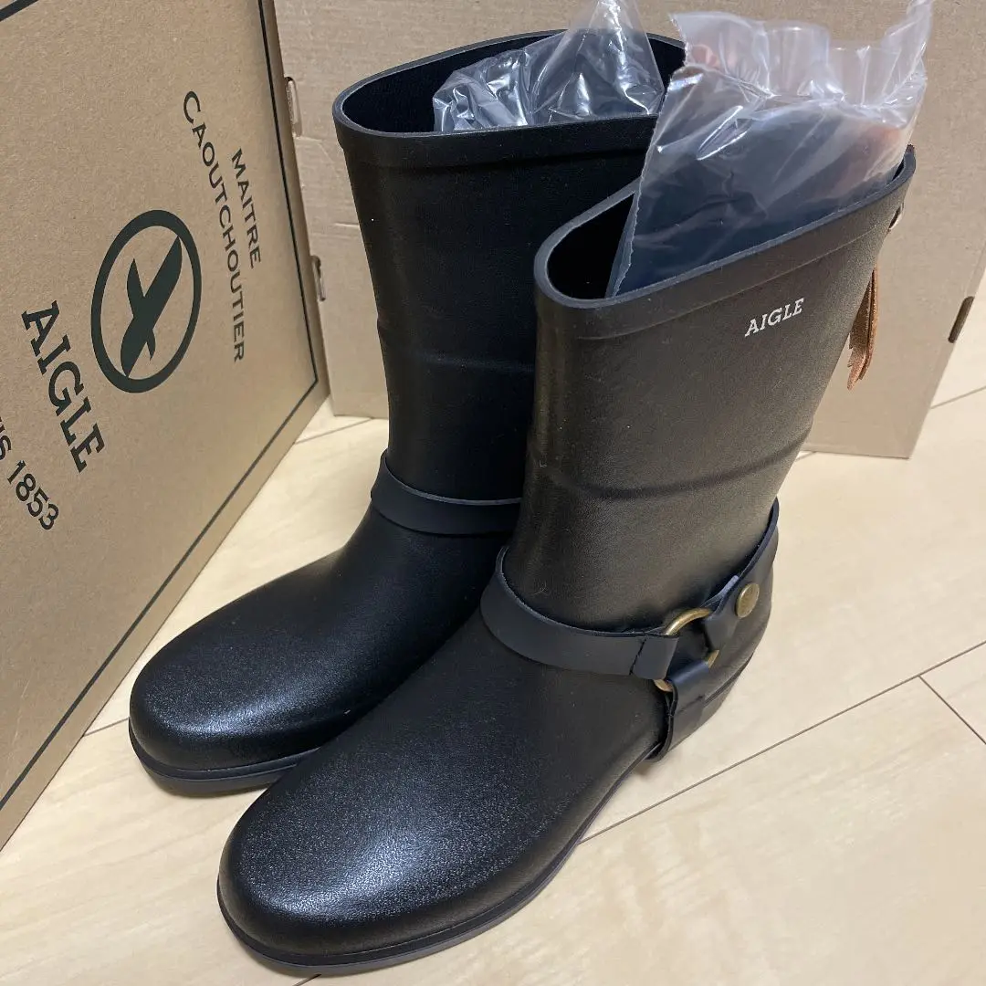 美品⭐︎ エーグル　40 MISS JULLE ラバーブーツ　レインブーツ　長靴 AIGLE レインシューズ ミスジュリエット ボッティロン ラバー
