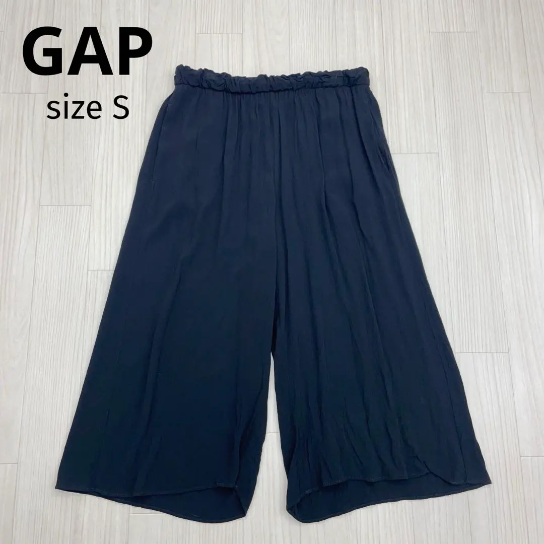 Thumbnail of ◆ GAP Wide Easy Pants Gaucho Pants Black S