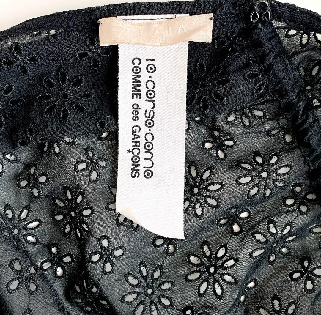 ALAIA アライア 半袖Tシャツ AA9H02913J043 サイズ38 ボーダー