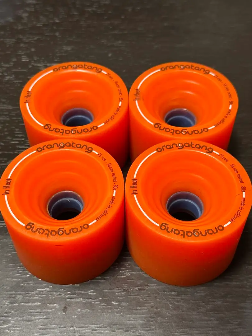 orangatangウィール70mm ローデッドビルトインベアリング4個セット orangatangウィール70mm ローデッドビルトインベアリング4個