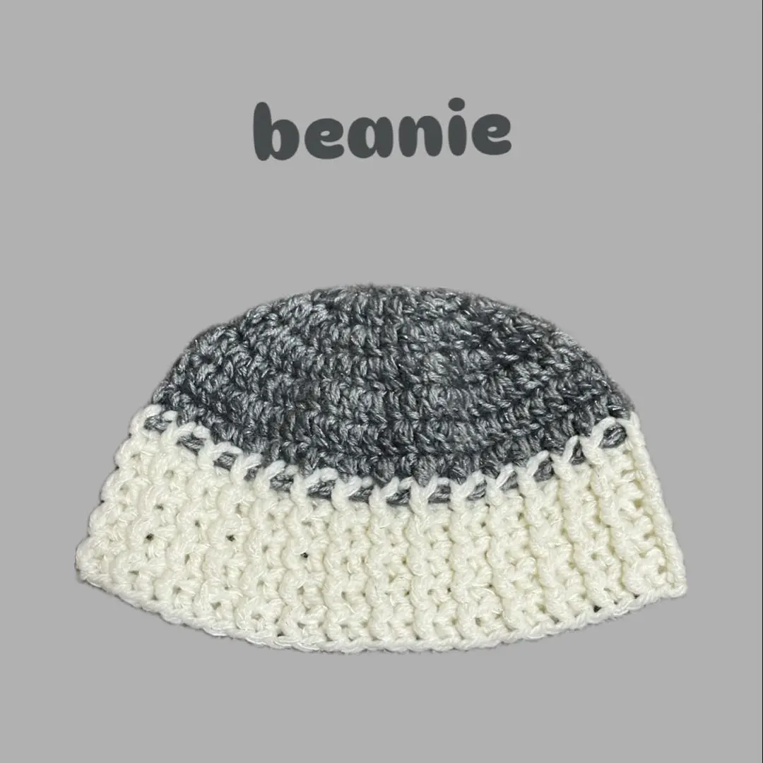 Thumbnail of Beanie, knit hat, handmade, with glitter
