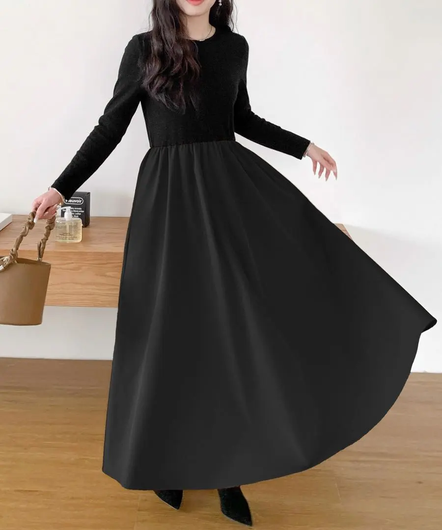 Thumbnail of by LEGNA Docking Long Sleeve Dress, Water Repellent, Black