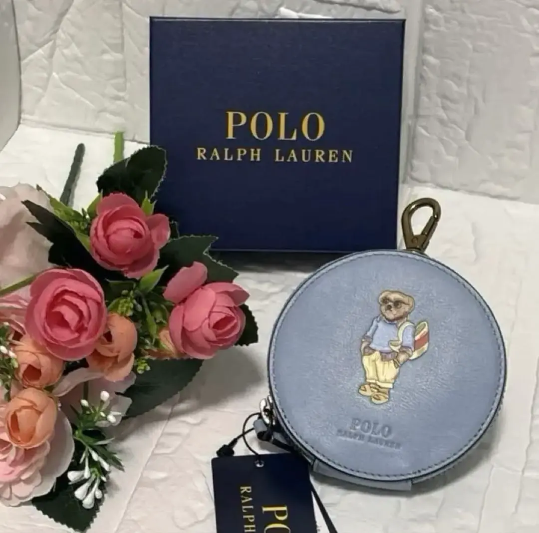 POLO RALPH LAUREN コインケース ポロベア 新品未使用 Polo by Ralph Lauren コインケース バーガンディ ポロベア