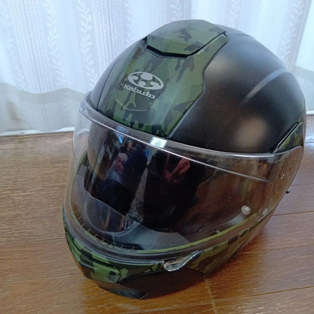 OGK Kabuto KAZAMI CAMO フラットブラックグリーン Amazon | オージーケーカブト(OGK KABUTO)バイクヘルメット