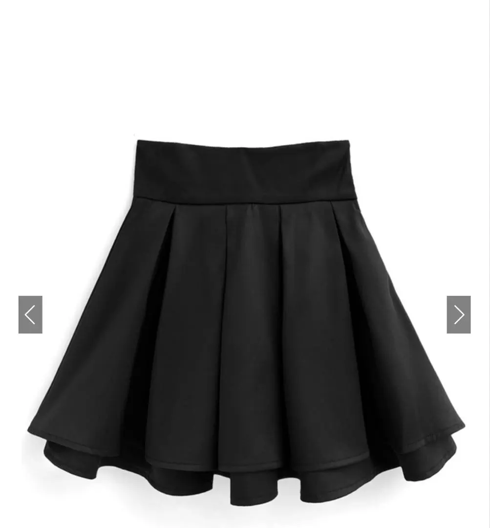 Thumbnail of High-waisted pleated mini skirt with inner shorts [gm780] grl