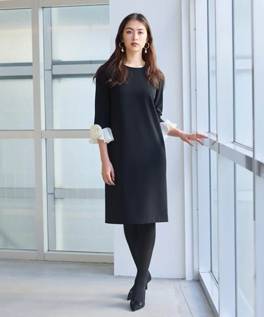 Audie a Muses オーディアミューズ フラワーモチーフスカート 白38