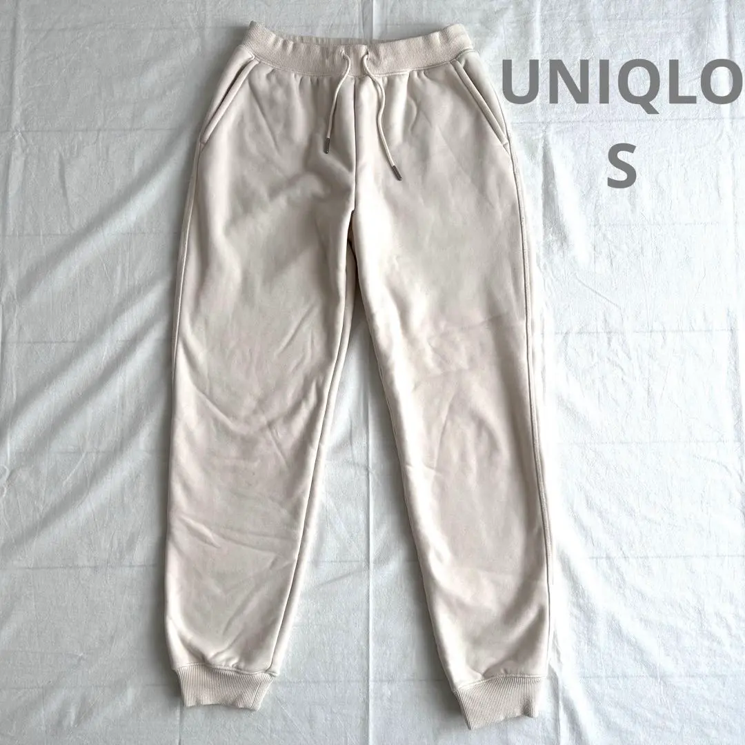 Thumbnail of 【Instant purchase OK!!】UNIQLO Uniqlo Boa Sweatpants White White Ribbed Hem