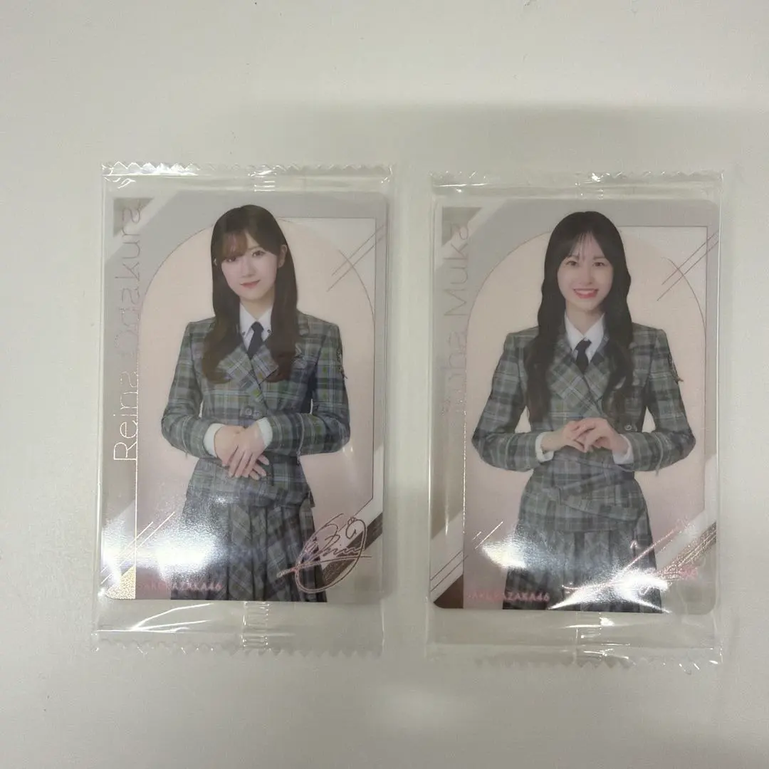 Thumbnail of Sakurazaka46 Twin Wafers Normal Card Rena Odakura and Junna Mukai Set