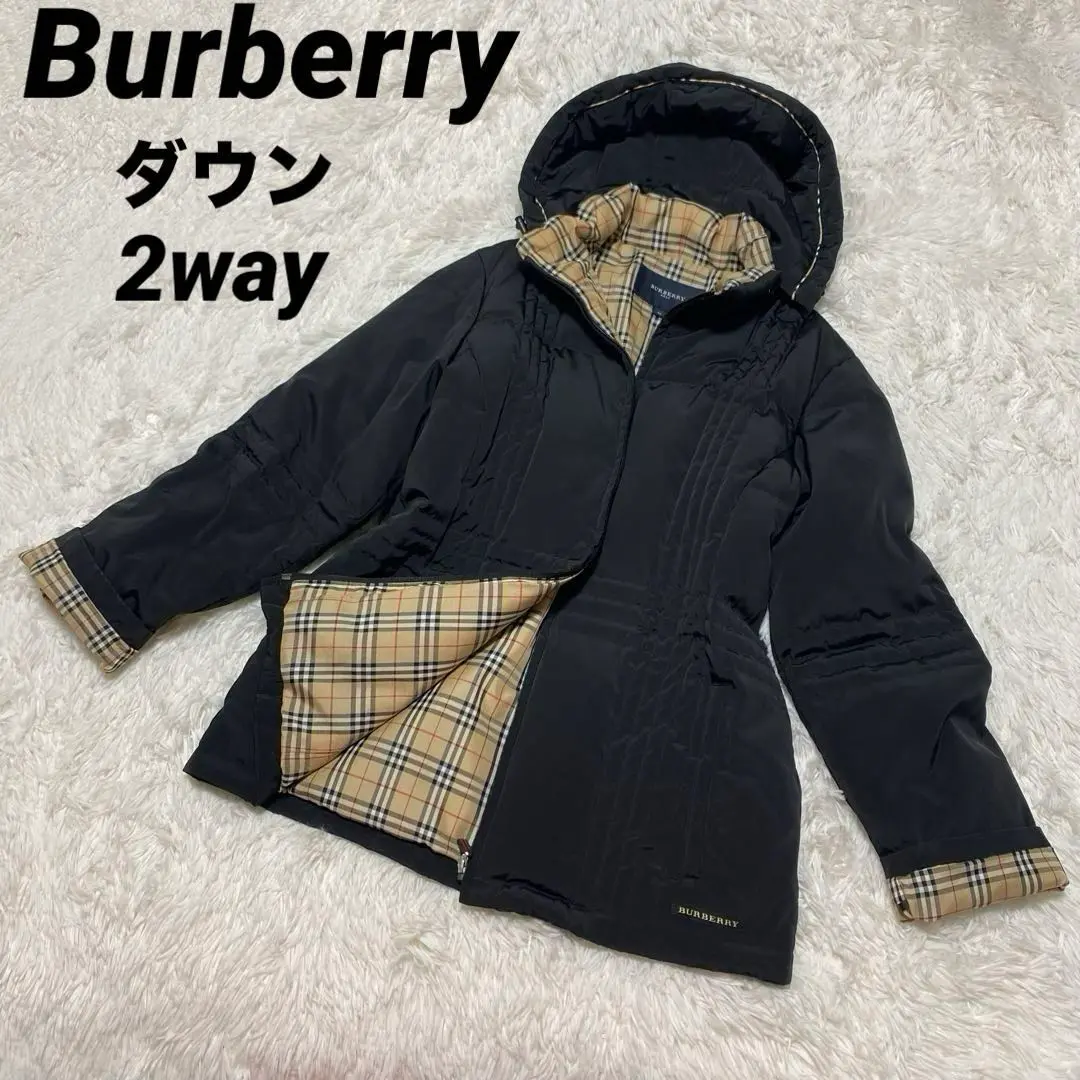 Burberry ゴルフ　ダウン　バーバリー メール便不可】 美品 BURBERRY GOLF バーバリーゴルフ ダウン